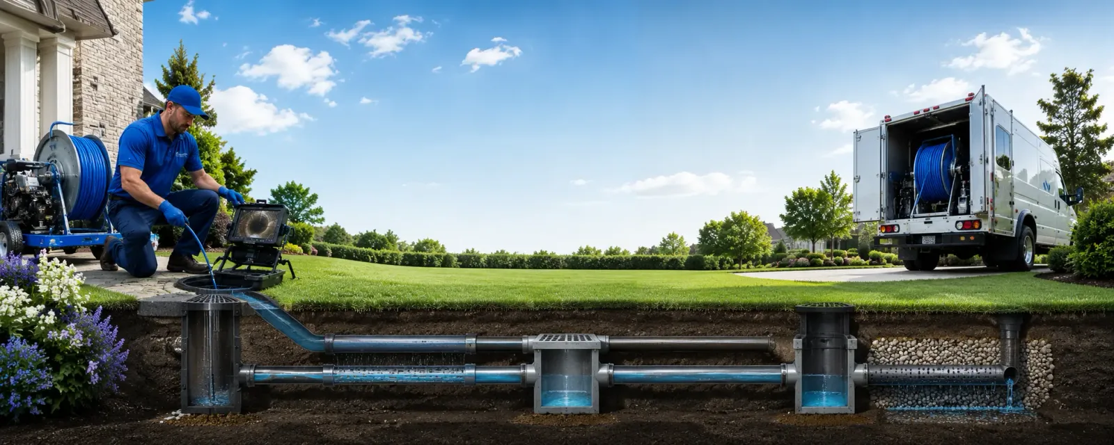 Outdoor drain cleaning information for Saint Ansgar, IA
